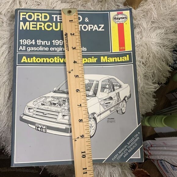 Haynes Repair Manual Ford Tempo & Mercury Topaz 1984-1991 All Gas Engine Models - Picture 13 of 13